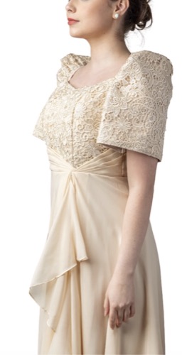Guest women attire example — filipiniana gown
